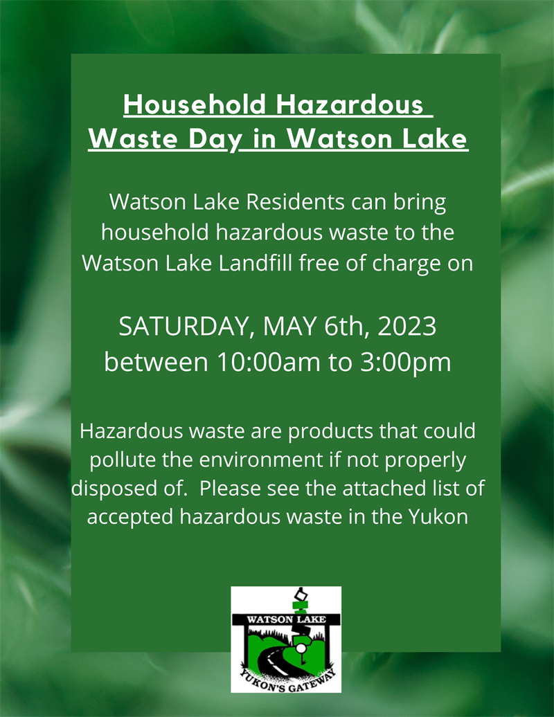 Household Hazardous Waste Day