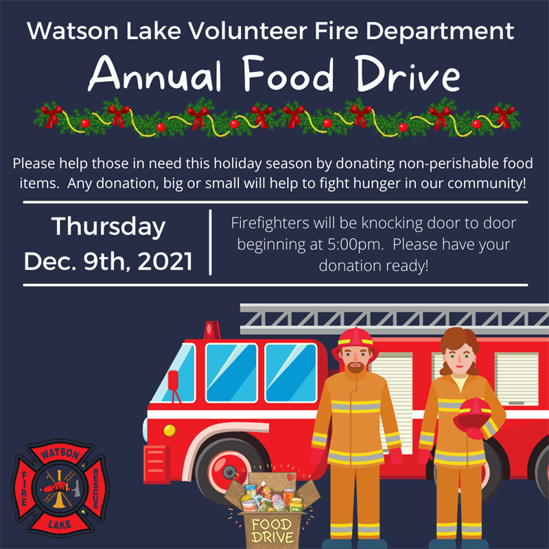 Annual Food Drive by WL Volunteer Fire Department