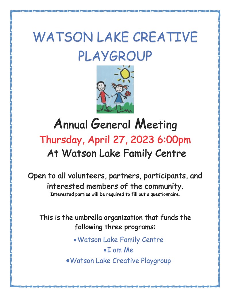 Creative Playgroup AGM