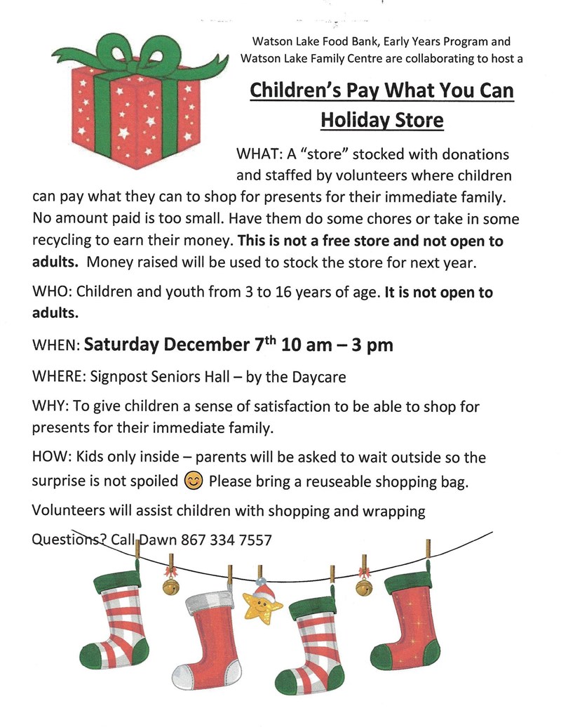 Children's Pay What You Can Store