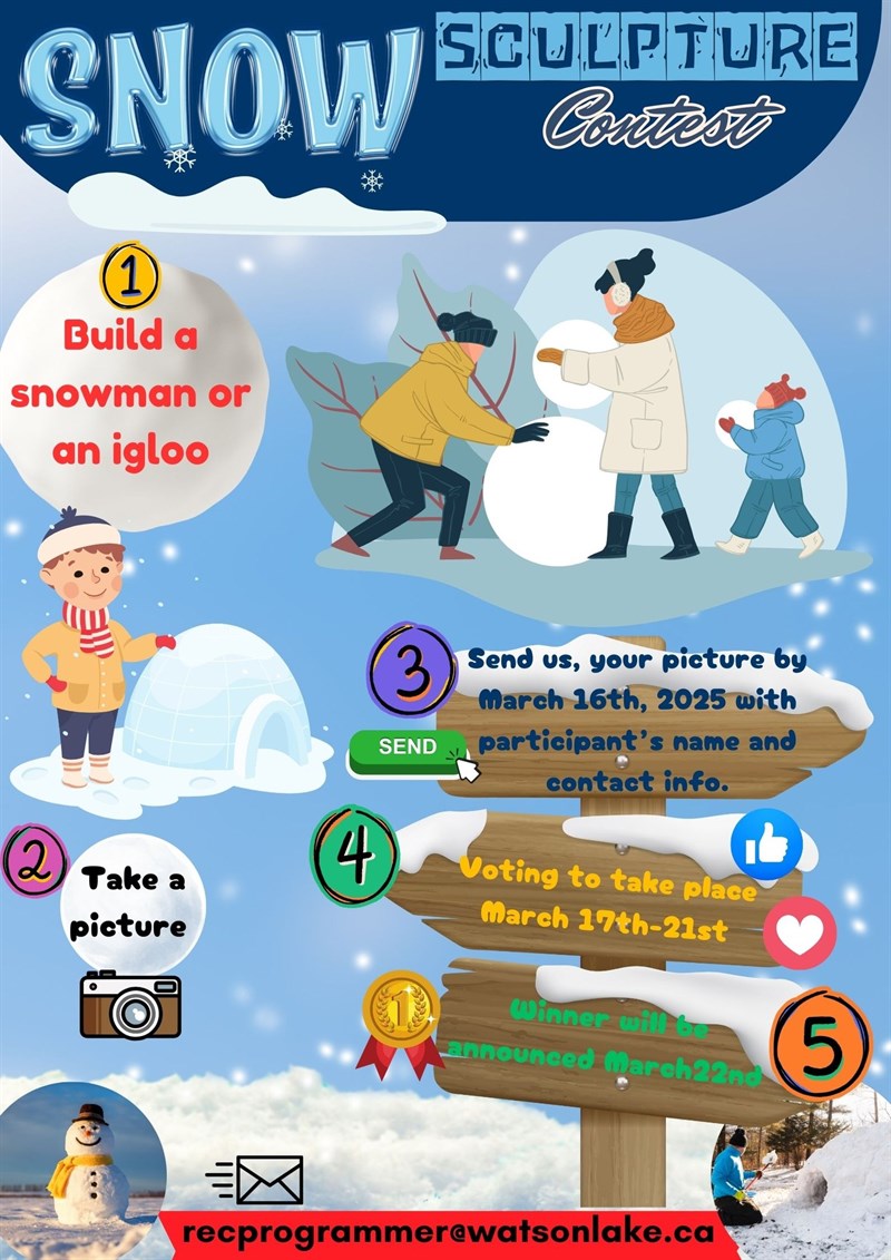 Snow Sculpture Contest Deadline