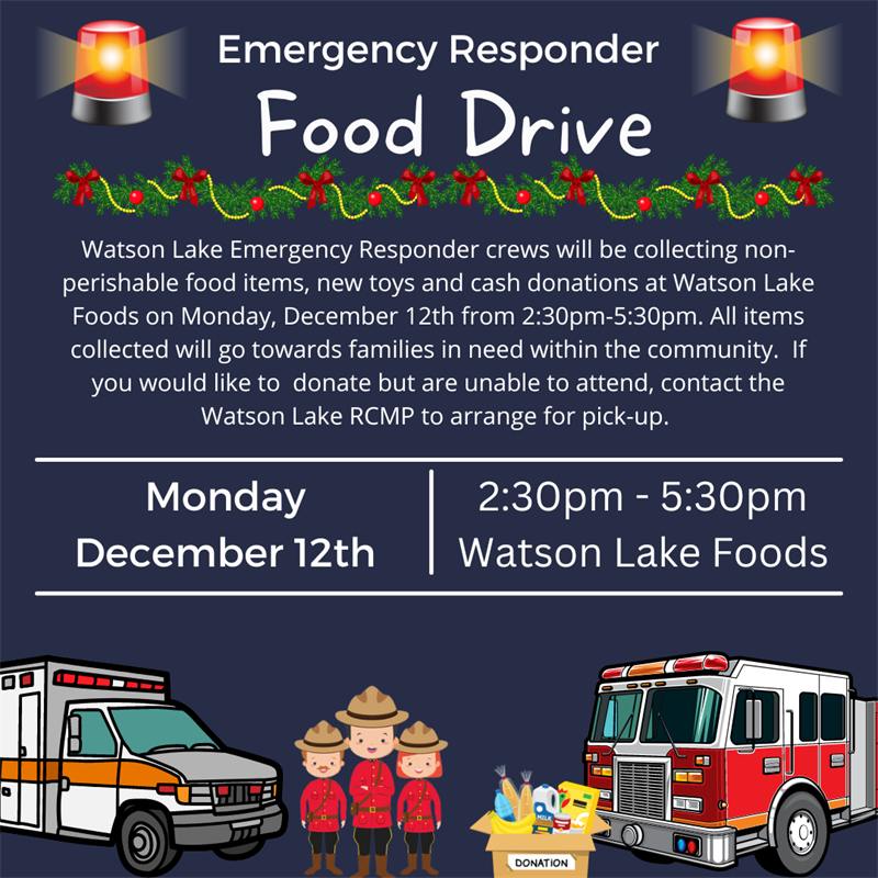Emergency Responder Food Drive