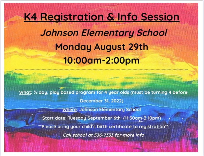 K4 Registration & Info Session