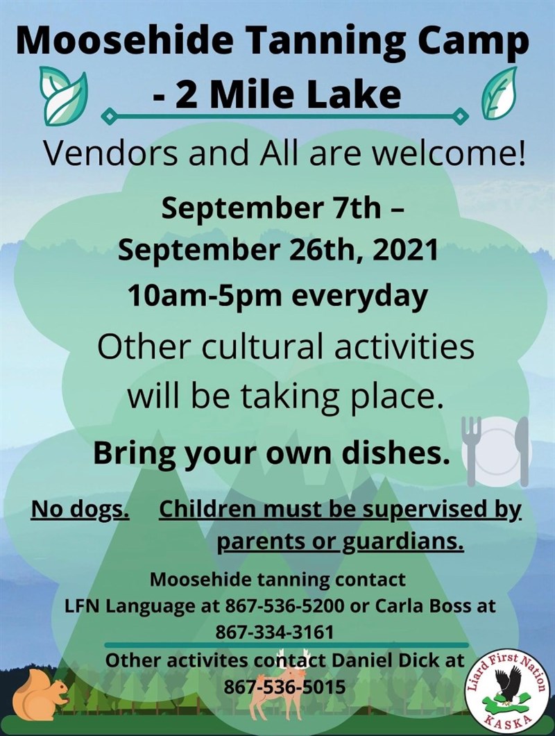 Moosehide Tanning Camp at 2 Mile Lake