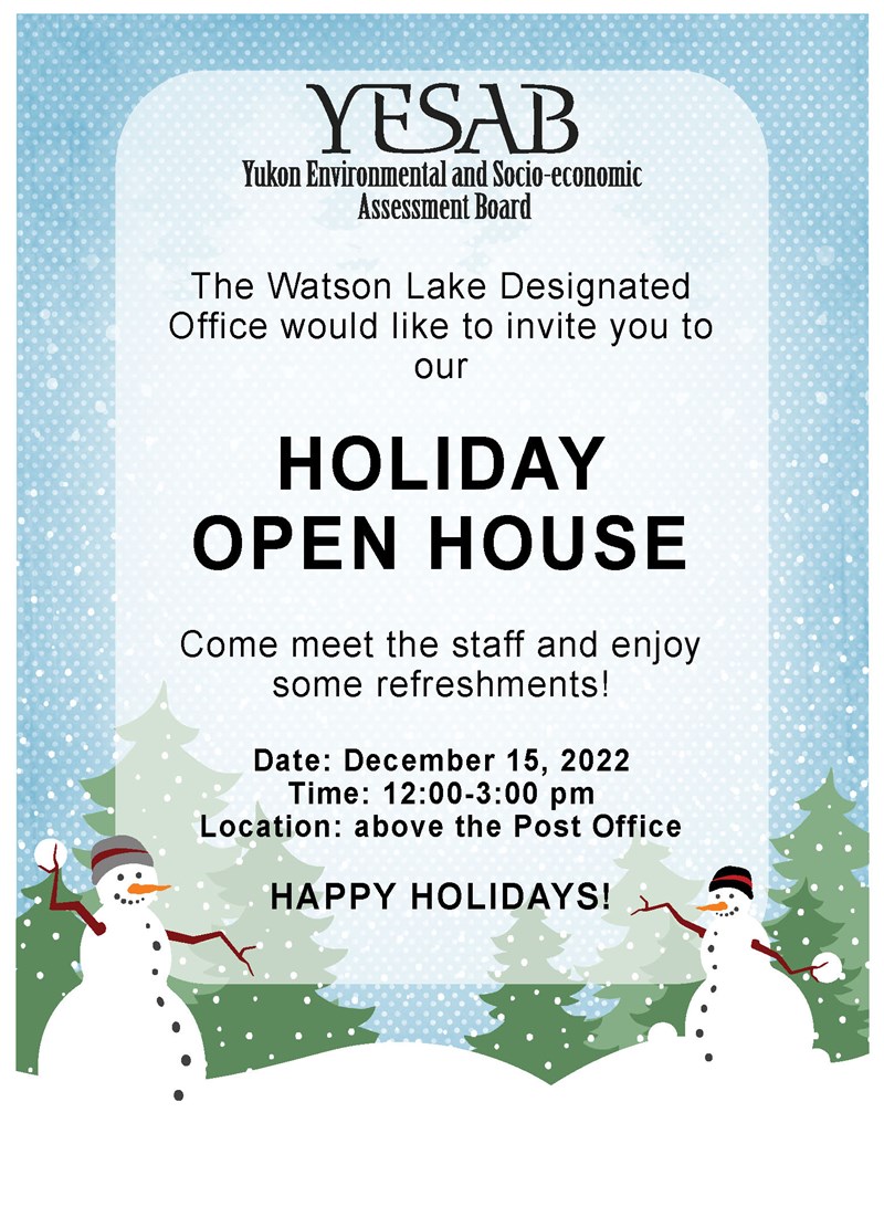 YESAB Holiday Open House